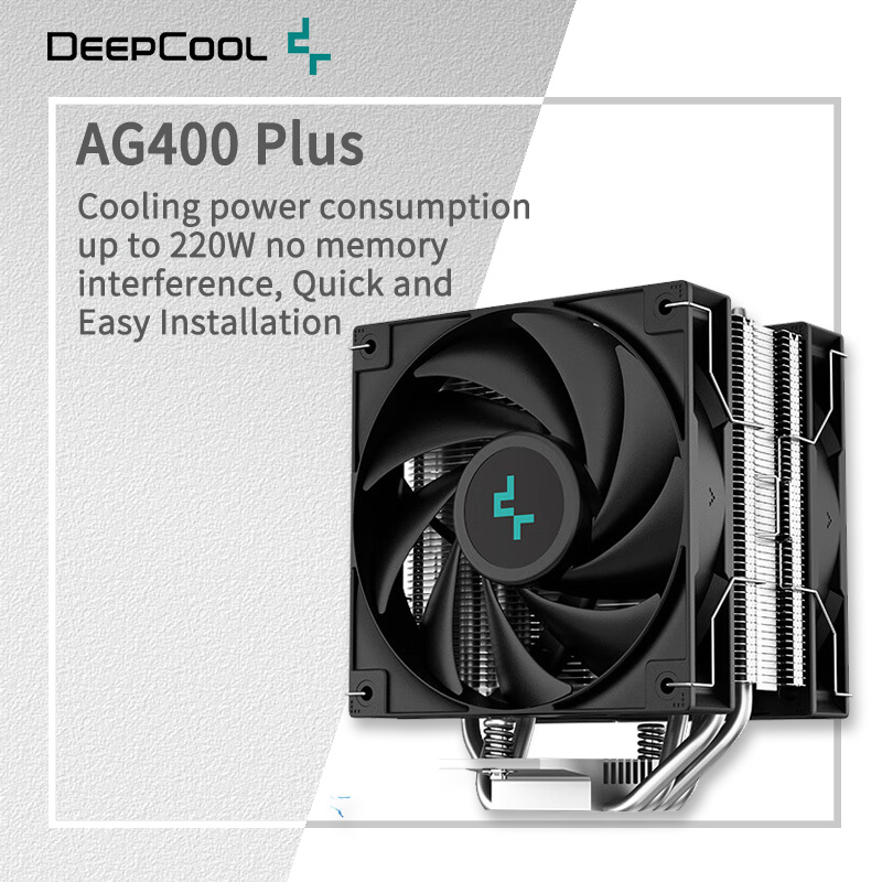 Air Cooler Cpu - DEEPCOOL AG400 4 ヒートパイプデュアルファン CPU 空冷ラジエーター