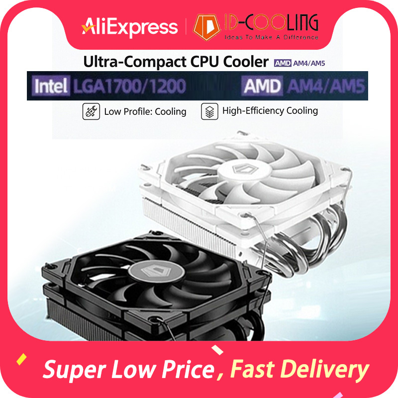 Cpu Heatsink - ID-COOLING IS-40X V3 45mm高さ 4ヒートパイプCPUクーラー 12V