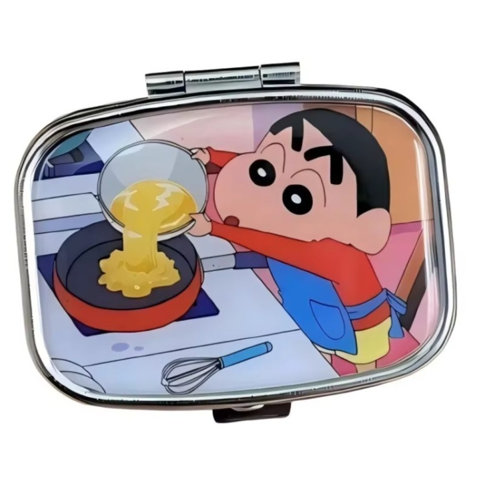 クレヨンしんちゃん ミニサイズの密閉式金属製缶。防湿仕様で、 - Case Fan のレビューと価格
