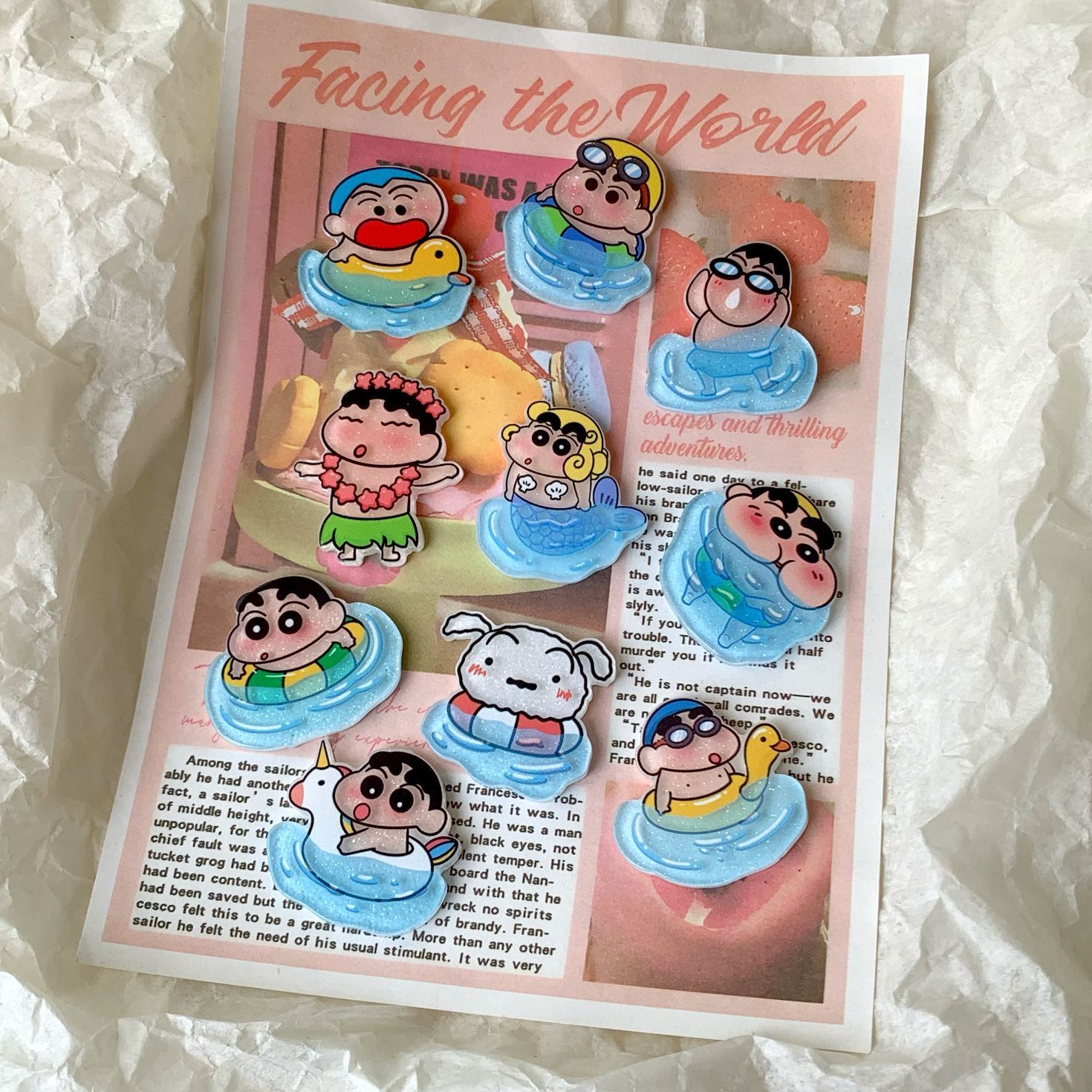 クレヨンしんちゃん樹脂製アクセサリー、扇子、水筒、靴のバック - Case Fan のレビューと価格