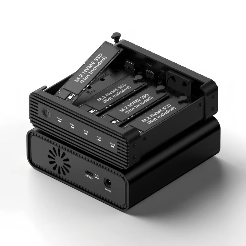 アルミニウム製M2 4ベイUSB4外付けNVME SSDエン - Case Fan のレビューと価格