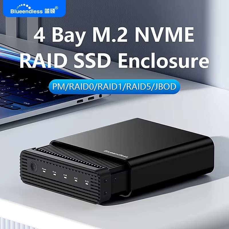 アルミニウム製M2 4ベイUSB4外付けNVME SSDエン - Case Fan のレビューと価格