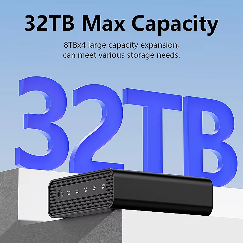 アルミニウム製M2 4ベイUSB4外付けNVME SSDエン - Case Fan のレビューと価格