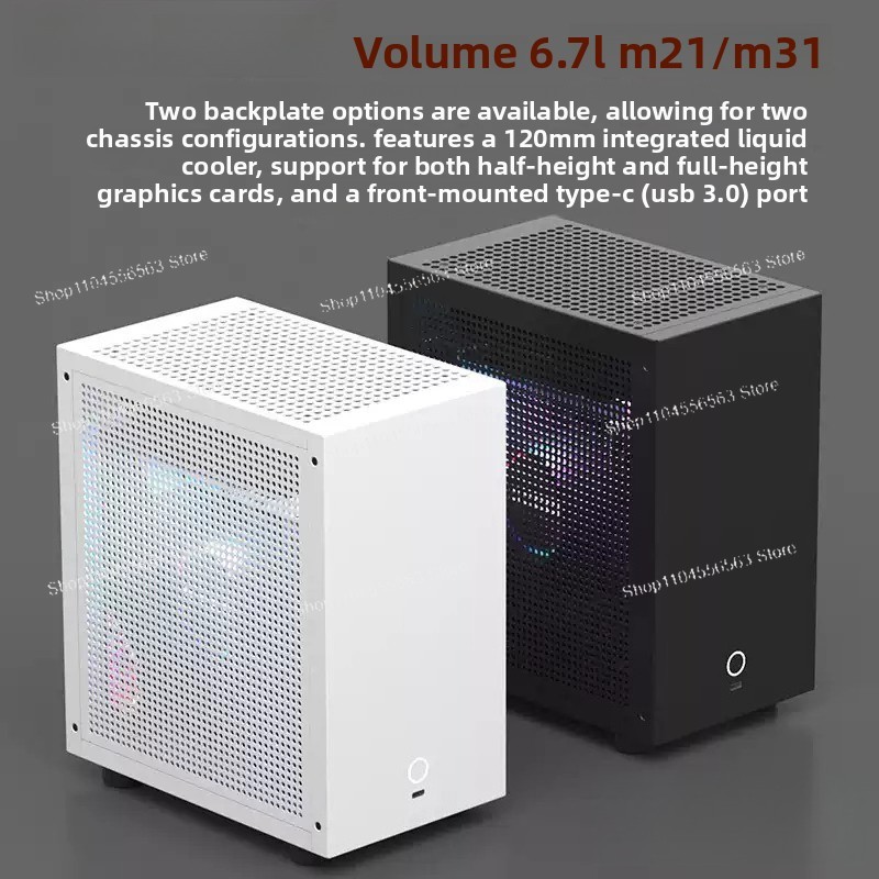 M21 / M31 Mini ITXコンピューターケース、1 - Aio Liquid Cooler のレビューと価格