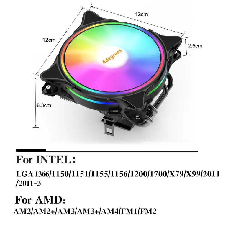 X99 CPU空冷クーラー 3ピン/4ピン ARGB PCプ - Air Cooler Cpu のレビューと価格