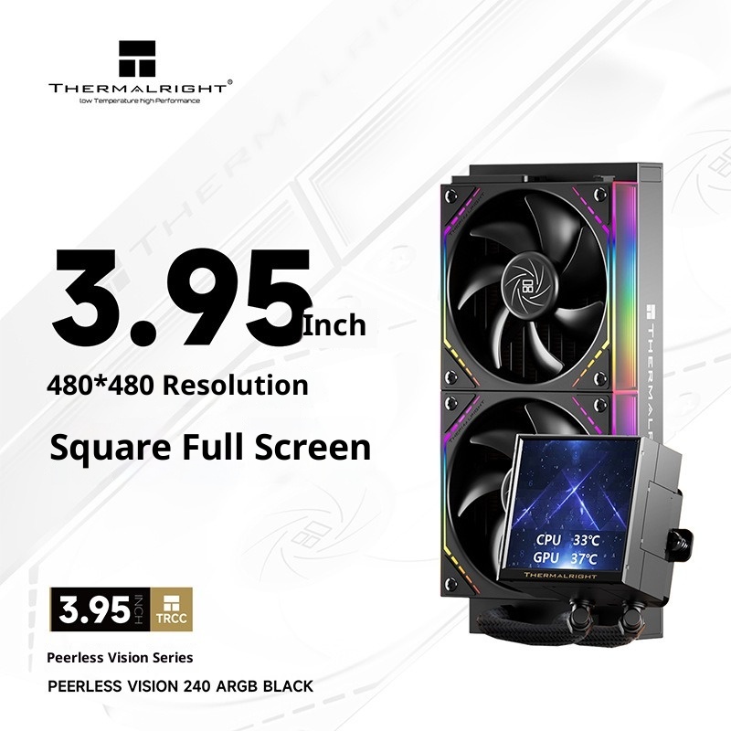 3.95インチ角型IPS液晶ディスプレイ搭載240mm AI - Aio Liquid Cooler のレビューと価格