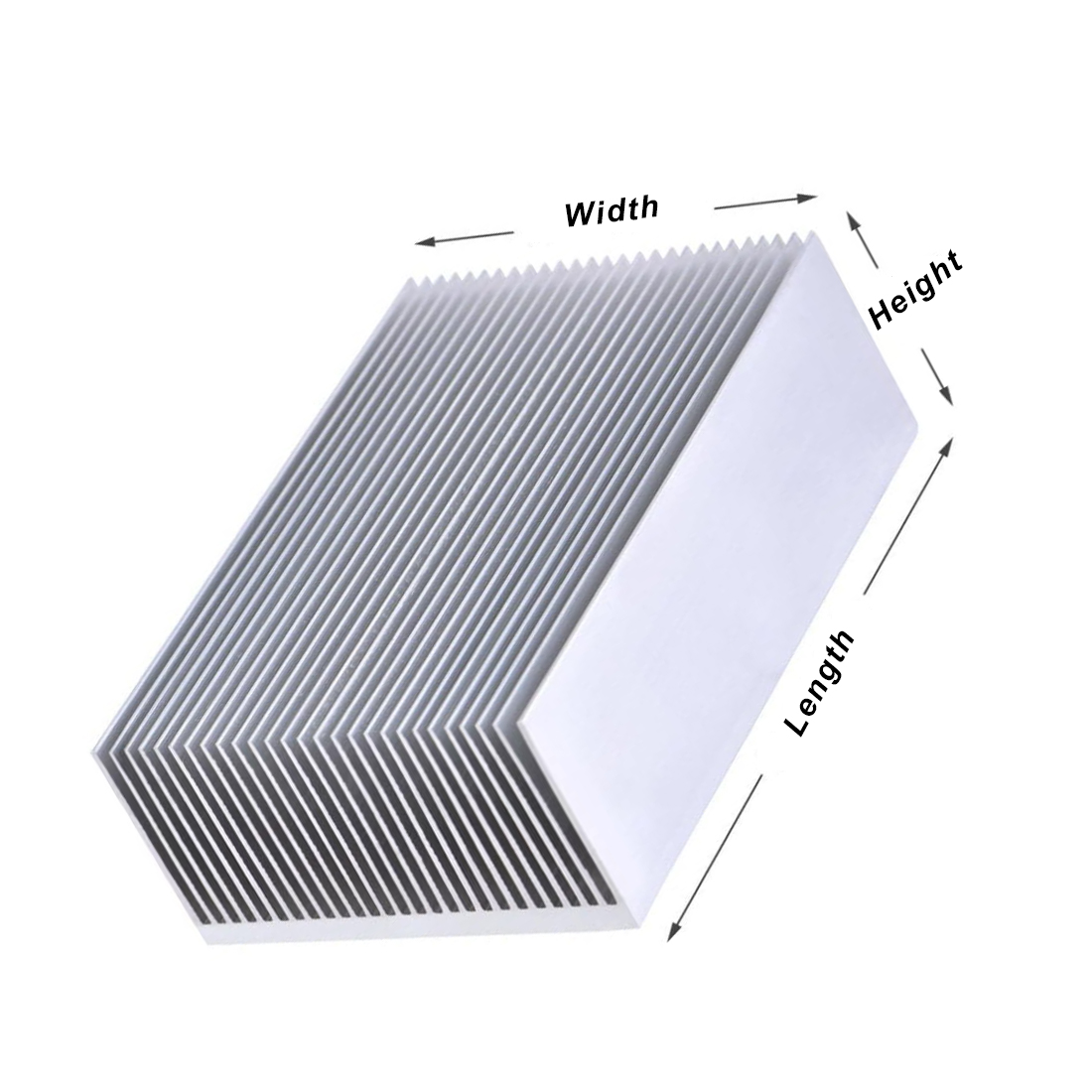 アルミ製ヒートシンクラジエーター電子ICチップ冷却用熱伝導テ - Heatsink のレビューと価格