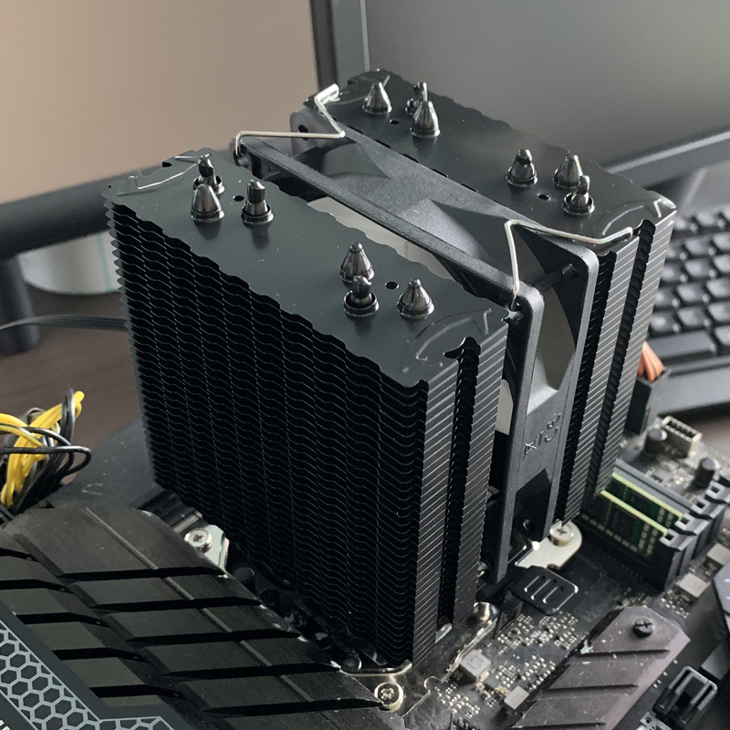 6本のヒートパイプ搭載CPU空冷クーラー、4ピンPWM RG - Air Cooler Cpu のレビューと価格