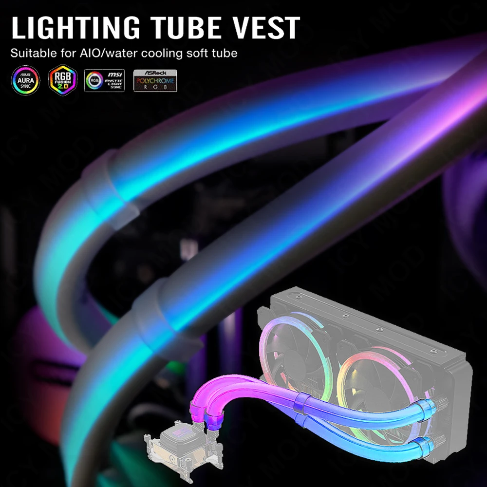冷却用EZDIY-ARGBライトストリップライト、ソフトチュ - Aio Liquid Cooler のレビューと価格